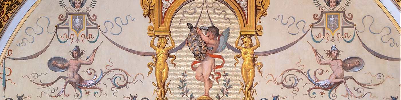 : Herpetology is also represented in the historical murals © NHM Wien, Wilhelm Bauer-Thell